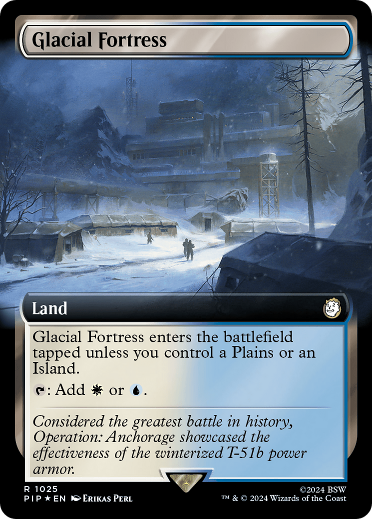 Image of Glacial Fortress (Extended Art) (Surge Foil) (PIP-1025) - Fallout: (Extended Art) Foil