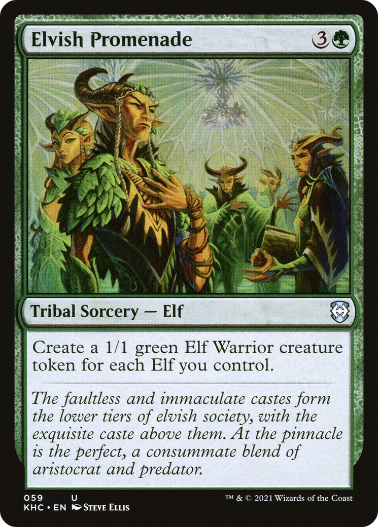 Image of Elvish Promenade (KHC-059) - Kaldheim Commander