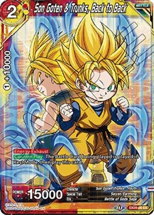 Image of Son Goten & Trunks, Back to Back (EX09-05) - Expansion Deck Box Set 09 Saiyan Surge Foil