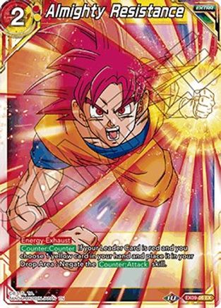 Image of Almighty Resistance (EX09-06) - Expansion Deck Box Set 09 Saiyan Surge Foil