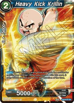 Image of Heavy Kick Krillin (EX10-01) - Expansion Deck Box Set 10 Namekian Surge Foil