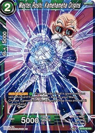 Image of Master Roshi, Kamehameha Origins (EX10-02) - Expansion Deck Box Set 10 Namekian Surge Foil