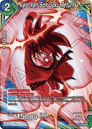 Image of Kaio-Ken Son Goku Returns (EX10-04) - Expansion Deck Box Set 10 Namekian Surge Foil
