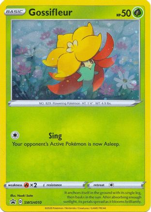 Image of Gossifleur SWSH010  - Holofoil SWSH Sword & Shield Promo Cards - Promo