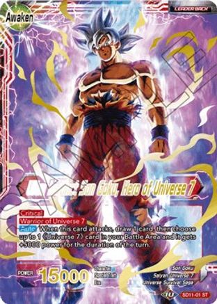 Image of Son Goku // Ultra Instinct Son Goku, Hero of Universe 7 (SD11-01) - Universal Onslaught