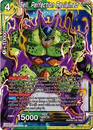 Image of Cell, Perfection Reclaimed (XD3-10) - Universal Onslaught Foil