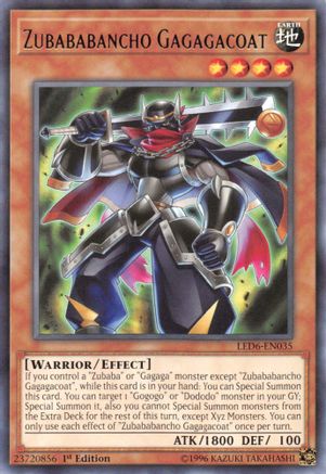 Image of Zubababancho Gagagacoat (LED6-EN035) - Legendary Duelists: Magical Hero Unlimited