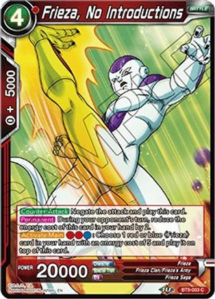 Image of Frieza, No Introductions (BT9-003) - Universal Onslaught Foil