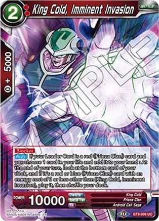 Image of King Cold, Imminent Invasion (BT9-006) - Universal Onslaught