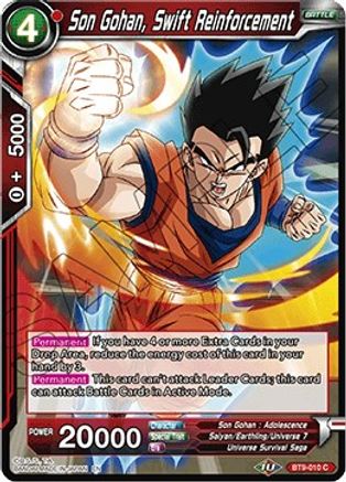 Image of Son Gohan, Swift Reinforcement (BT9-010) - Universal Onslaught