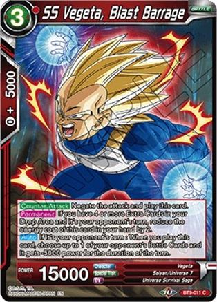 Image of SS Vegeta, Blast Barrage (BT9-011) - Universal Onslaught