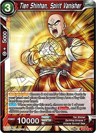 Image of Tien Shinhan, Spirit Vanisher (BT9-012) - Universal Onslaught