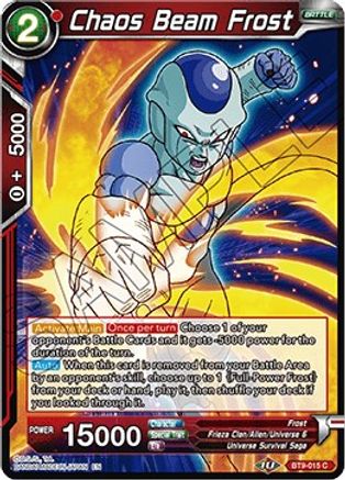 Image of Chaos Beam Frost (BT9-015) - Universal Onslaught Foil