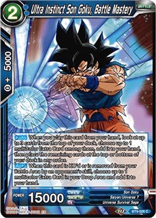 Image of Ultra Instinct Son Goku, Battle Mastery (BT9-026) - Universal Onslaught Foil