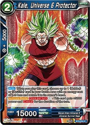 Image of Kale, Universe 6 Protector (BT9-034) - Universal Onslaught Foil
