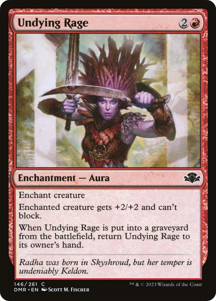 Image of Undying Rage (DMR-146) - Dominaria Remastered Foil