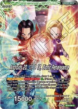 Image of Android 20 // Androids 20, 17, & 18, Bionic Renaissance (BT9-038) - Universal Onslaught Foil