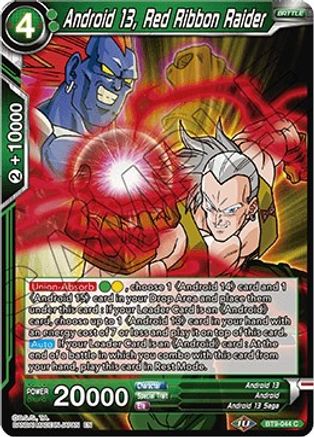 Image of Android 13, Red Ribbon Raider (BT9-044) - Universal Onslaught Foil