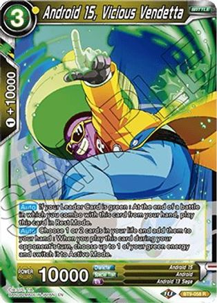 Image of Android 15, Vicious Vendetta (BT9-058) - Universal Onslaught