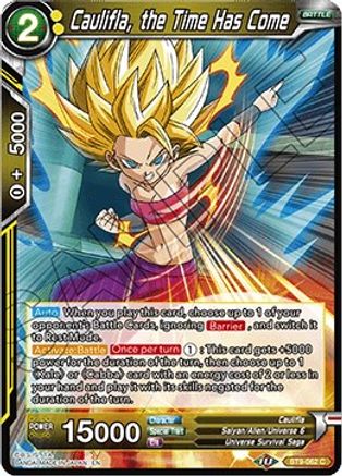 Image of Caulifla, the Time Has Come (BT9-062) - Universal Onslaught Foil