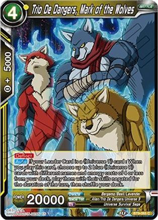 Image of Trio De Dangers, Mark of the Wolves (BT9-065) - Universal Onslaught Foil