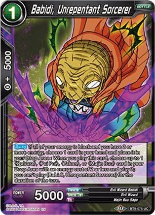 Image of Babidi, Unrepentant Sorcerer (BT9-075) - Universal Onslaught Foil