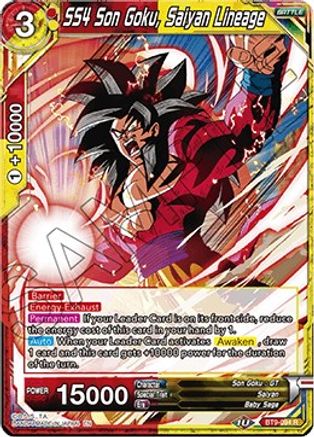 Image of SS4 Son Goku, Saiyan Lineage (BT9-094) - Universal Onslaught