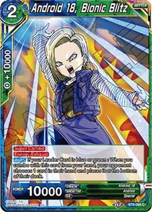 Image of Android 18, Bionic Blitz (BT9-099) - Universal Onslaught Foil