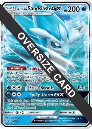 Image of Alolan Sandslash GX SM236  - Holofoil Jumbo Cards - Promo