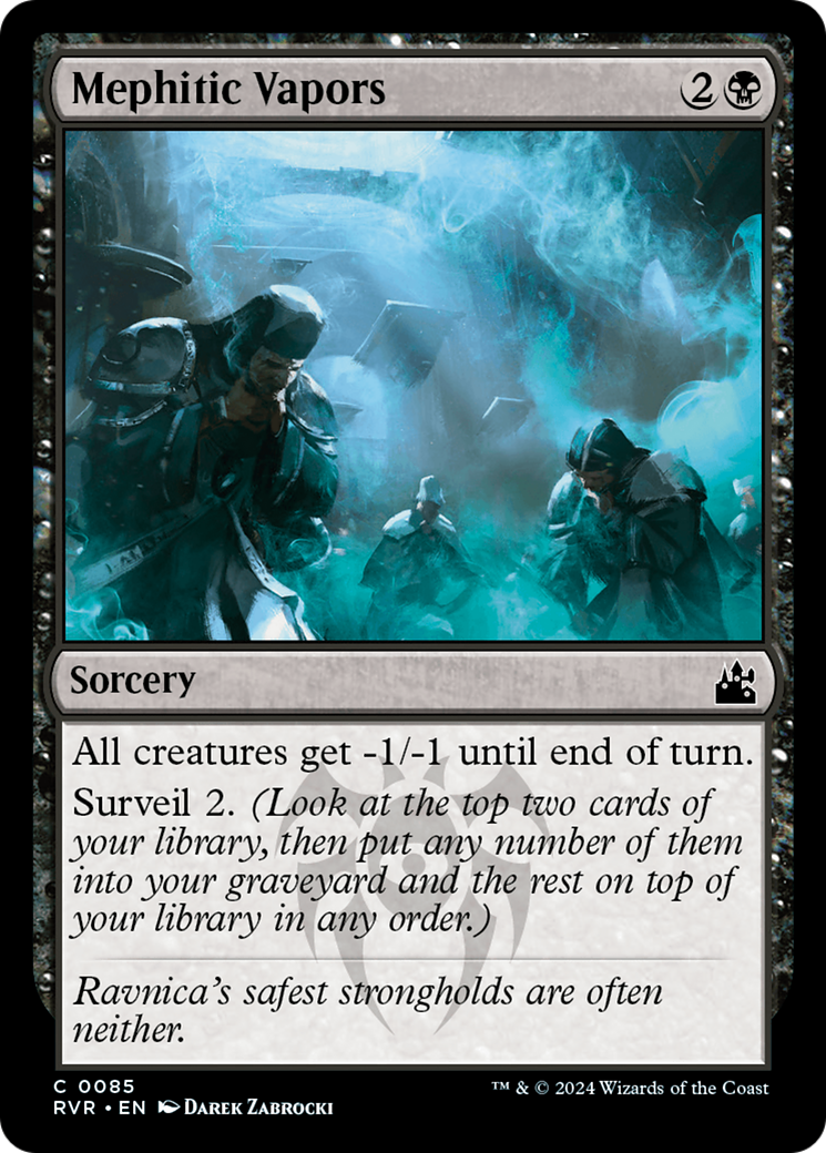 Image of Mephitic Vapors (RVR-085) - Ravnica Remastered Foil