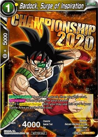 Image of Bardock, Surge of Inspiration (P-204) - Promotion Cards