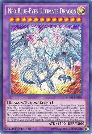 Image of Neo Blue-Eyes Ultimate Dragon (MVP1-ENS01) - The Dark Side of Dimensions Movie Pack: Secret Edition 1st Edition