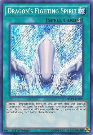 Image of Dragon's Fighting Spirit (MVP1-ENS07) - The Dark Side of Dimensions Movie Pack: Secret Edition 1st Edition