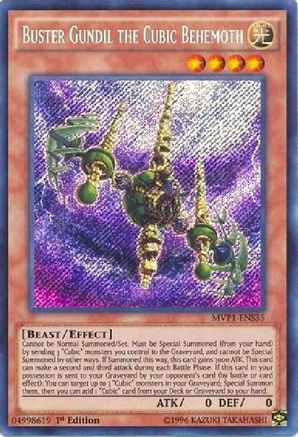 Image of Buster Gundil the Cubic Behemoth (MVP1-ENS35) - The Dark Side of Dimensions Movie Pack: Secret Edition 1st Edition