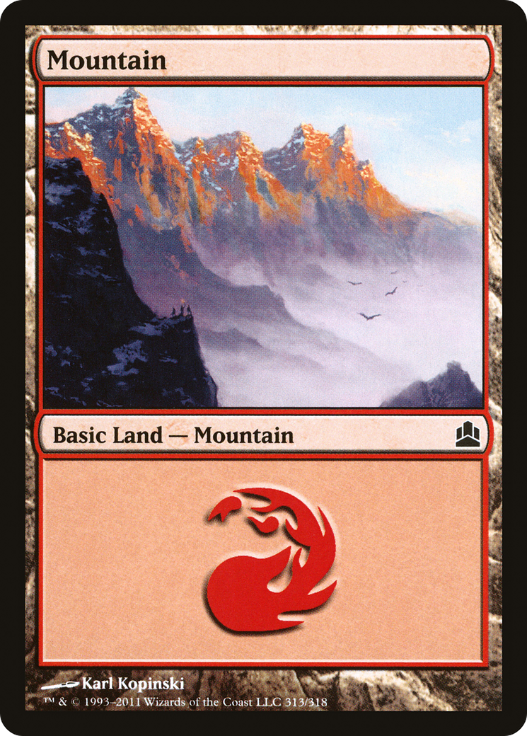 Image of Mountain (313) (CMD-313) - Commander 2011