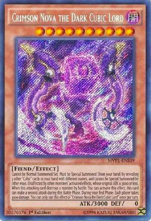 Image of Crimson Nova the Dark Cubic Lord (MVP1-ENS39) - The Dark Side of Dimensions Movie Pack: Secret Edition 1st Edition