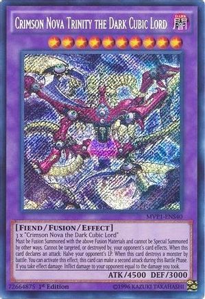 Image of Crimson Nova Trinity the Dark Cubic Lord (MVP1-ENS40) - The Dark Side of Dimensions Movie Pack: Secret Edition 1st Edition