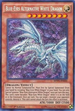 Image of Blue-Eyes Alternative White Dragon (MVP1-ENS46) - The Dark Side of Dimensions Movie Pack: Secret Edition 1st Edition