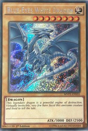 Image of Blue-Eyes White Dragon (MVP1-ENS55) - The Dark Side of Dimensions Movie Pack: Secret Edition 1st Edition