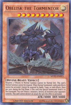 Image of Obelisk the Tormentor (MVP1-ENSV5) - The Dark Side of Dimensions Movie Pack: Secret Edition Limited
