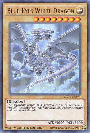 Image of Blue-Eyes White Dragon (UR) (MVP1-ENSV4) - The Dark Side of Dimensions Movie Pack: Secret Edition Limited