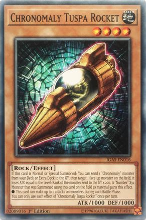 Image of Chronomaly Tuspa Rocket (IGAS-EN016) - Ignition Assault 1st Edition
