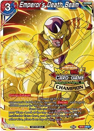 Image of Emperor's Death Beam (Regional Championship 2020) (BT9-109) - Tournament Promotion Cards