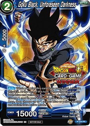 Image of Goku Black, Unforeseen Darkness (Regional Championship 2020) (P-124) - Tournament Promotion Cards