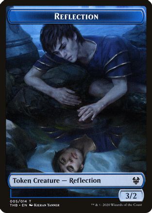 Image of Reflection // Satyr Double-Sided Token (THB-5 // 9) - Theros Beyond Death Tokens Foil