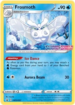Image of Frosmoth SWSH007  - Holofoil SWSH Sword & Shield Promo Cards - Promo