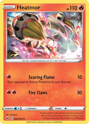 Image of Heatmor 026/202  SWSH01 Sword & Shield Base Set - Uncommon