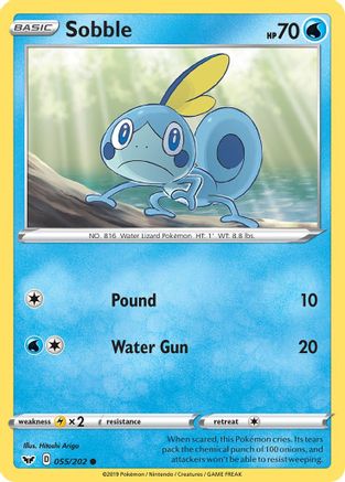 Image of Sobble (055) 055/202  SWSH01 Sword & Shield Base Set - Common
