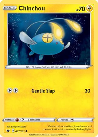 Image of Chinchou (067) 067/202  SWSH01 Sword & Shield Base Set - Common