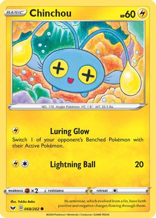 Image of Chinchou (068) 068/202  SWSH01 Sword & Shield Base Set - Common